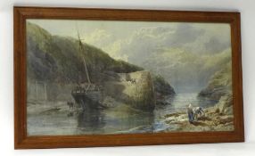 Attributed to WILLIAM HENRY PIKE (1846-1908) pair coastal watercolours signed and dated circa