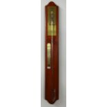 A mixed collection of oak cased and chiming mantle clocks, a modern tube line French wall barometer,