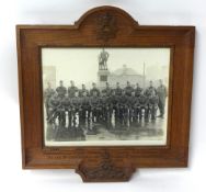 Original photograph of Officers of 23rd Drakes Battalion, Devon Home Guard, Xmas  1942, taken in
