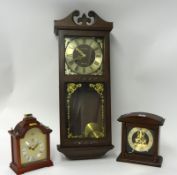 Three reproduction clocks including President wall clock