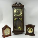 Three reproduction clocks including President wall clock