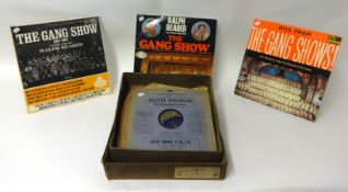 Collection of gramophone records featuring the 1930's Boy Scouts 'Gang Show'