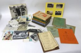 Various items, blue box of Scouting ephemera, five books including The Wolf Cubs handbook, The B-P