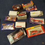 Collection of Fire Engine Diecast Models, mainly Matchbox Models of Yesteryear, boxed, including 235