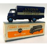 A Dinky Supertoys Guy Van No 514, Lyons Swiss Rolls, blue, boxed