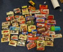 Collection of Fire Engine Diecast Models, mainly Vanguards, Yesteryear, Lledo, also Toner Game,