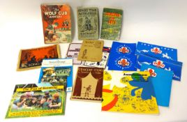 Box of Scouting books including nine annuals and twenty six publications