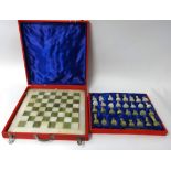 An onyx chess set