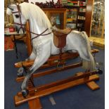 A Horsecraft hand crafted Rocking Horse by Geoff Martin, 129cm high