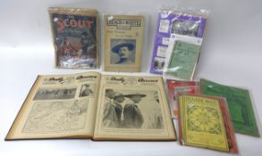 Six various items Scouting Magazines 1920/40' World  Jamboree, Boy Scout Gang Shows programmes, B-