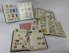 A quantity of stamps in various stock books also full sheet T13 3d Christmas stamps (one stamp