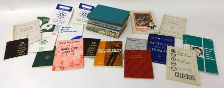 A box of Scouting books including Training manuals and badge test books, (over 200 volumes)