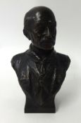 Bronze bust of B-P in Scout uniform
