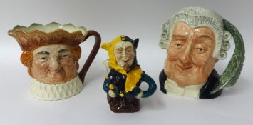 Royal Doulton character jug The Lawyer, D6948 also Old King Cole and another
