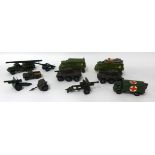 Two Dinky Toys Shado II models, other military diecast models (10)