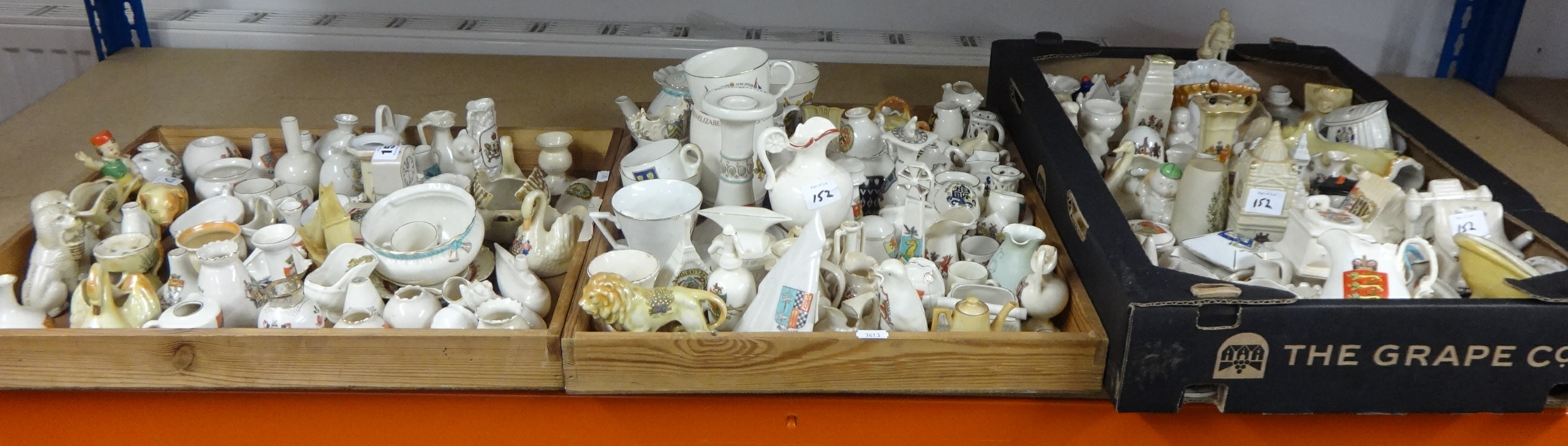 A large collection of Crested China ware