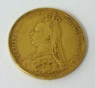 Victoria 1892 gold sovereign