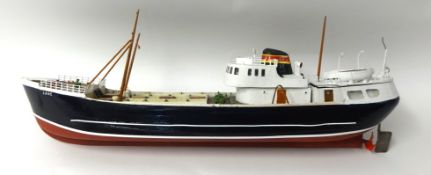 A scratch built radio controlled fishing boat, approx 80cm