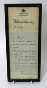 Picture frame B-P, including South African Constabulary headed notepaper with crest and original