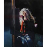 ROBERT O.LENKIEWICZ (1941-2002) 'Painter in The Wind, 3.50am', signed, limited edition print No 89/