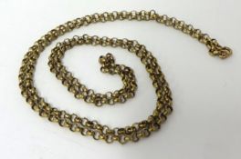 A 9ct gold chain approximately 40cm, approximately 14.8g