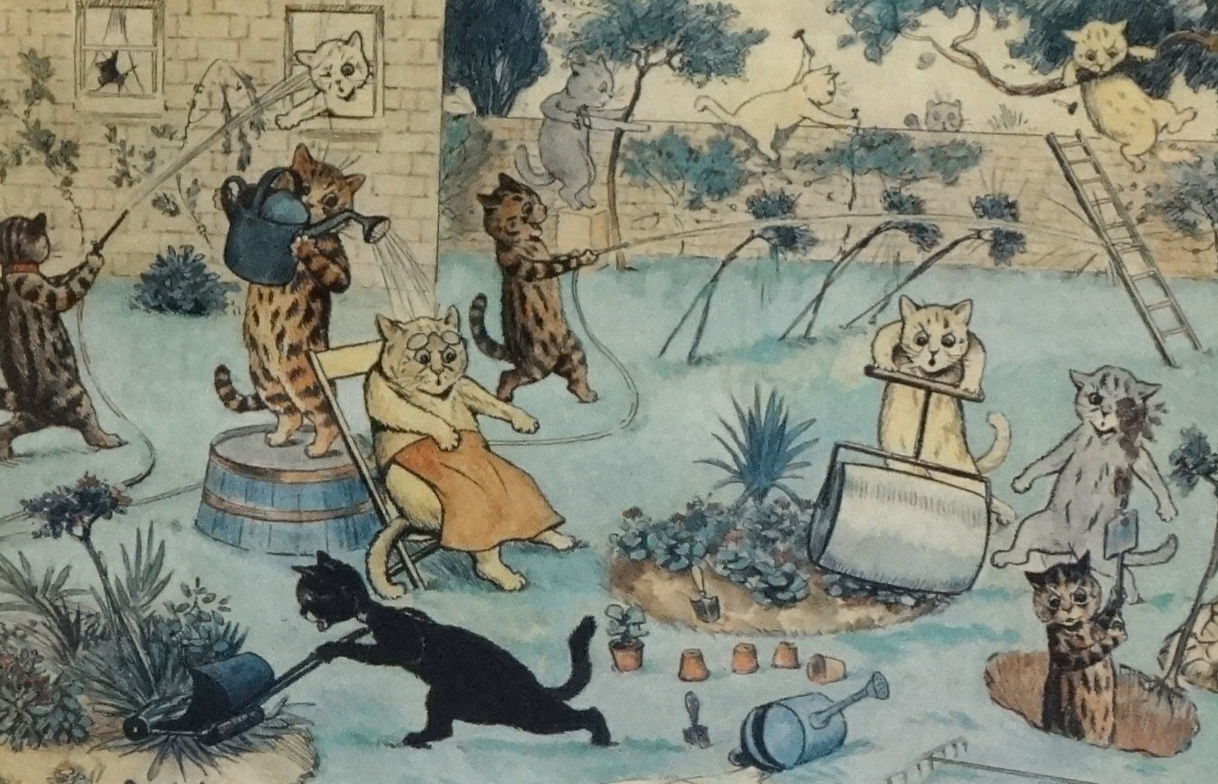 A set of four prints after LOUIS WAIN (4)