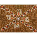 DEIDRE NAPANGARDI BROWN (Australian Aboriginal Artist) original painting on board 'Australian