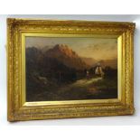 ARNOLD PERRIN 19/20th century 'Old Farm and Saw Pot, Near Caithg? North Wales' signed bottom left