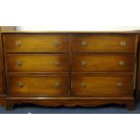 A 20th century chest fitted with six drawers (matching Lot 18)