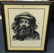 ROBERT LENKIEWICZ (1941-2002) signed limited edition print 'Early Study, Diogenes, Project 6' No