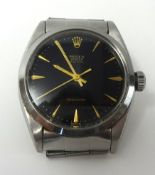 A Gents Rolex Oyster Royal with black dial, circa 1960's/70's, (one owner since new), in working