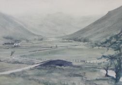 PETER BOLTON (Yorkshire artist) four various size watercolours 'Views of North Yorkshire' (each
