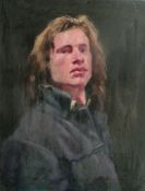 WOLFE LENKIEWICZ 'Self Portrait'. oil on canvas. 60 x 49cm (unframed). NB Wolfe Lenkiewicz, the