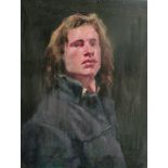 WOLFE LENKIEWICZ 'Self Portrait'. oil on canvas. 60 x 49cm (unframed). NB Wolfe Lenkiewicz, the