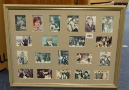 ROLLING STONES COLLECTION Two framed and glazed collections of small printed photographs of the