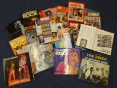 ROLLING STONES COLLECTION various books including Illustrated Rock, Team Beat, Pop, etc