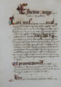 An antique French Charter on velum