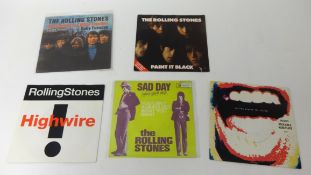ROLLING STONES COLLECTION of 45 RPM singles approximately 100, some colour vinyl etc