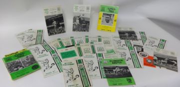 Approx 36 Plymouth Argyle Official Programme circa 1950/60/ and 1970's etc including Plymouth v