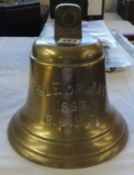 A Ships bell 21cm x 23cm, Isle of May 1896