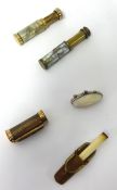 Two 'pump' action atomisers and three small French boxes etc (5)