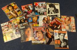 ROLLING STONES COLLECTION A large quantity of music magazines featuring The Stones, including Record