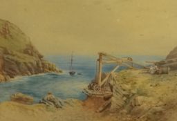 Three various paintings including a 1930s signed watercolour od 'St Michael's Mount', another