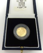 COINS a UK Proof Half Sovereign 1999, cased