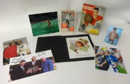 A collection of Sporting Autographs including Ricky Hatton, Paul Gascoigne, Tom Finney, Billy