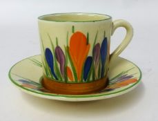 Clarice Cliff Crocus cup and saucer