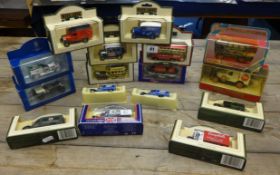 Various Days Gone Promo diecast models, Models of Yesteryear including Fire Engine Series, Rolls