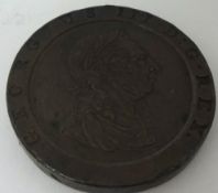 A George III cartwheel penny, 1797 of good grade