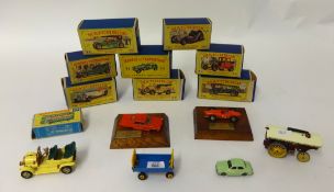 Matchbox Models of Yesteryear, Y5,7,10,11,9,15,16,12, all boxed, also M/B 75 also, two M/B