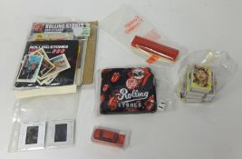 ROLLING STONES COLLECTION Car stickers, cards, miniature matches etc